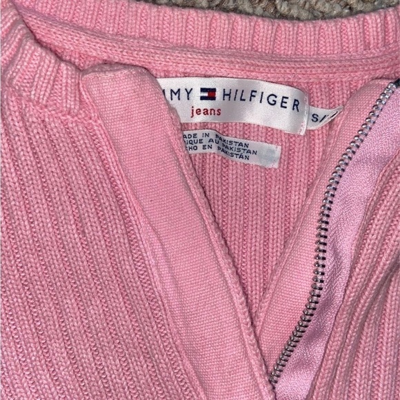 Tommy Hilfiger small petite quarter zip sweater - Picture 2 of 3